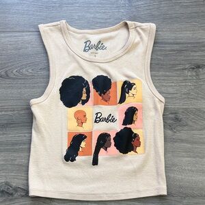 Barbie Beige Tank with Diverse Character Graphics